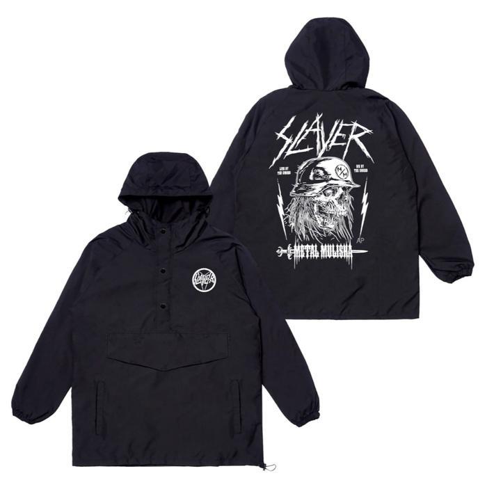 Seishin jacket Cougle Musik Selayer Metal Mulisha jacket parasut Bersablon bahan taslan waterproof u