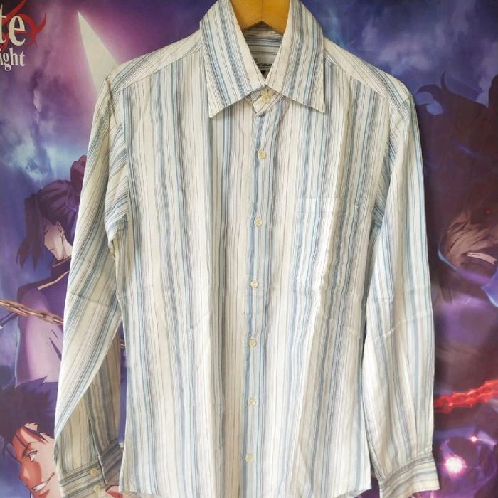 Tess 8 Japan Made Striped Shirt Kemeja Original Second Korea Japan Streetwear Y2K Merch Hypebeast Lu