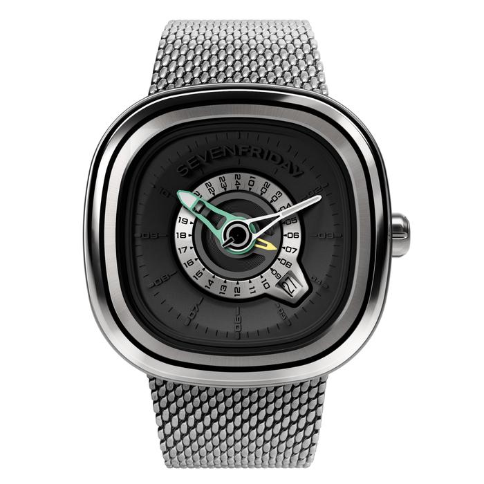 SEVENFRIDAY PG1/01 M Official Jam Tangan Silver GMT Automatic Bracelet