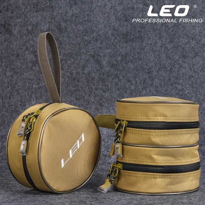 Round Fishing Reel Case Baitcasting Reels Handbag Shockproof Reel Bag