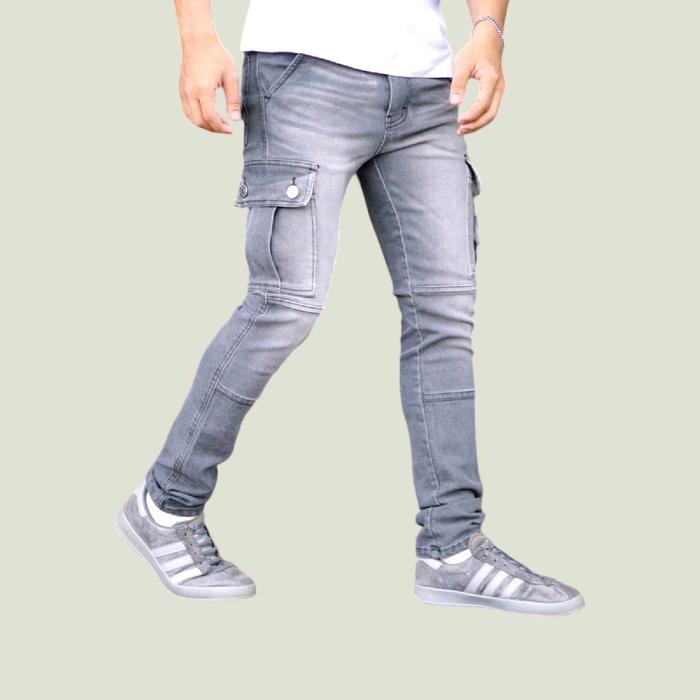 Celana Jeans Cagro Denim Grey Wash Model Slimfit Celana PDL