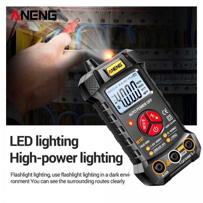 Digital Multimeter True RMS Voltage Tester - M167
