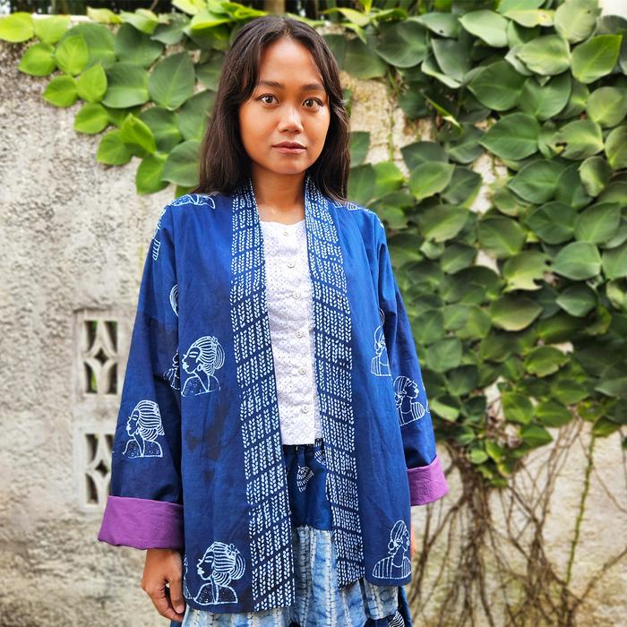 Margio Outerwear/ Batik Mesra/ Pewarna Alam Indigofera