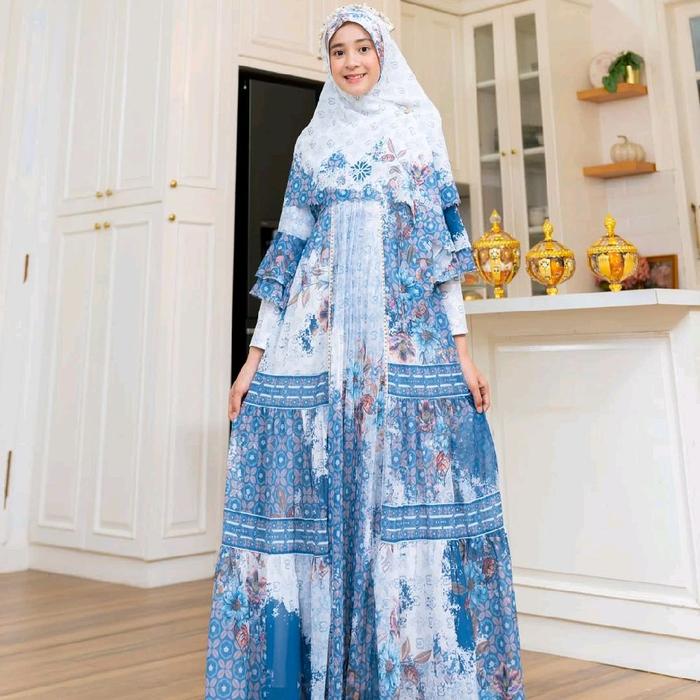 Baju Dress syar'i anak gril (XL)eldena Wanita premium ,, elegan dan mewah, Formal dan pesta Cantik