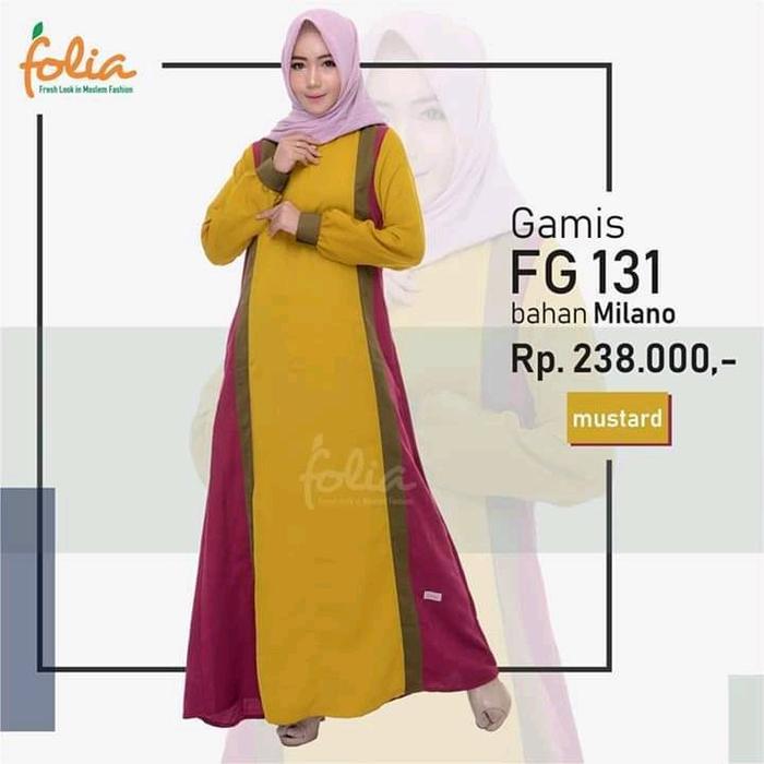 gamis folia  FG. 131  by folia diskon 30% ya