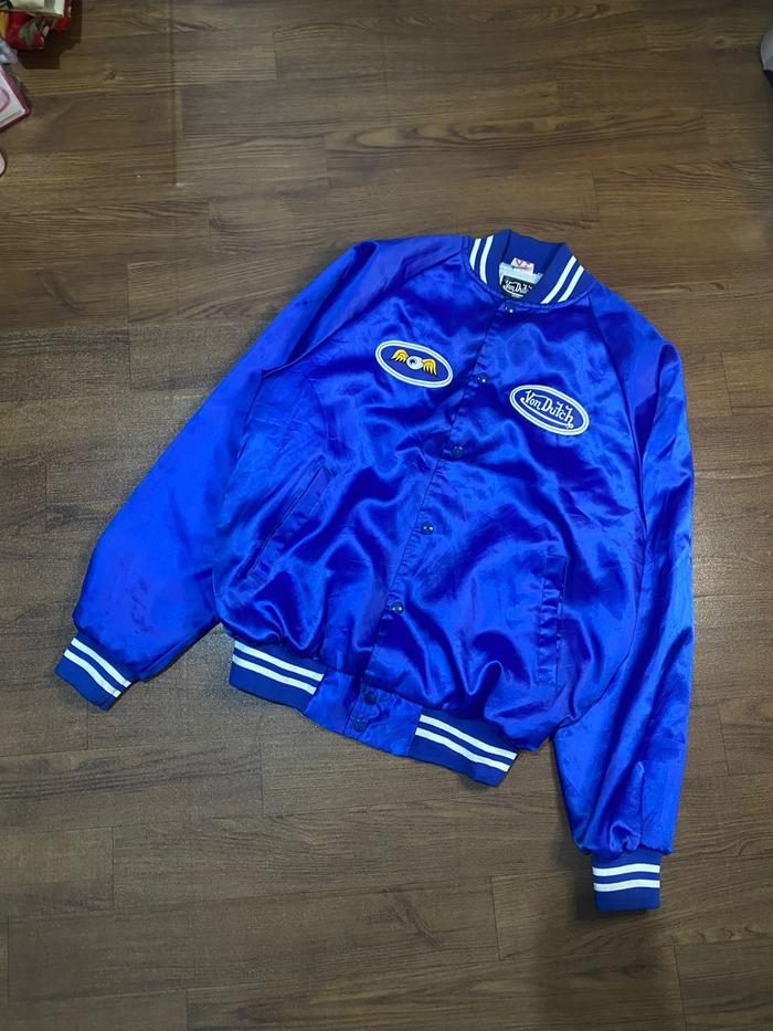 Jaket Varsity Von Dutch parashut mantab