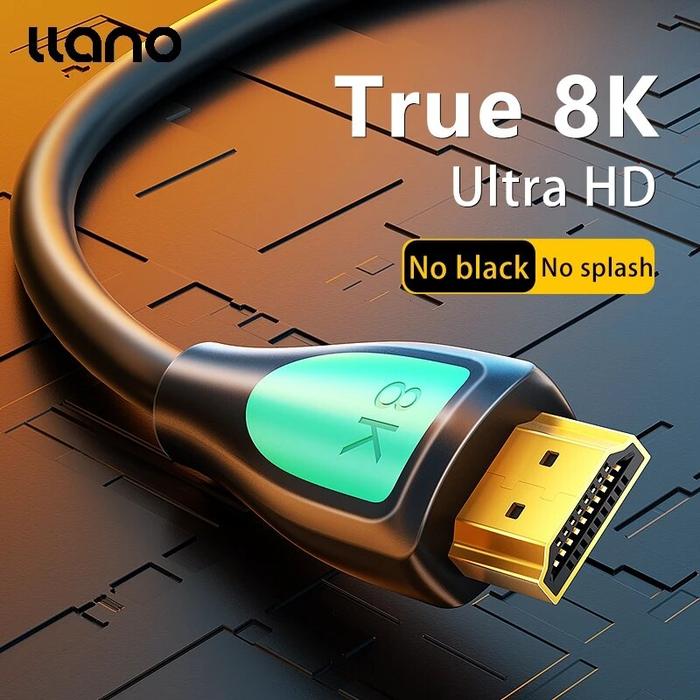 Llano 8K HDMI 2.1 Copper Cord 8K/60Hz 4K/120Hz 1440p/144hz 48Gbps HDR
