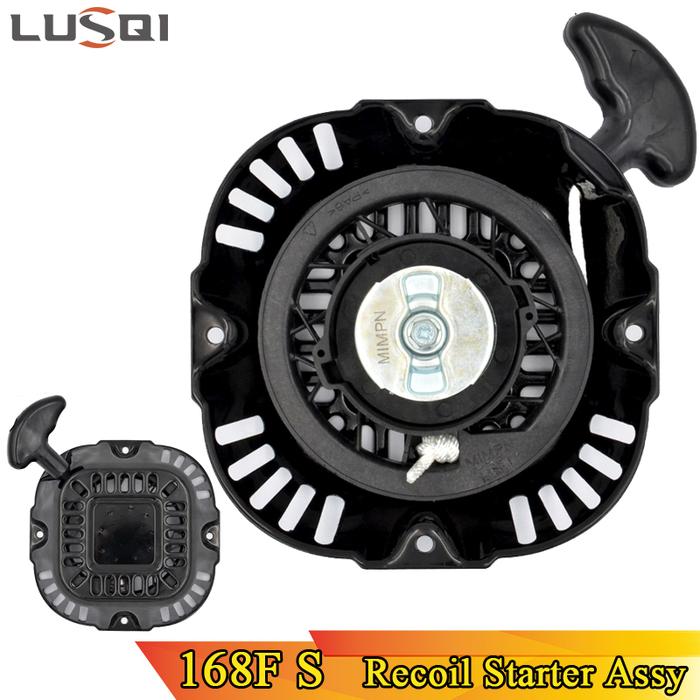 LUSQI 168F Square Shape Recoil Starter Gasoline Generator Start Repair Part For Loncin LC165F LC170F