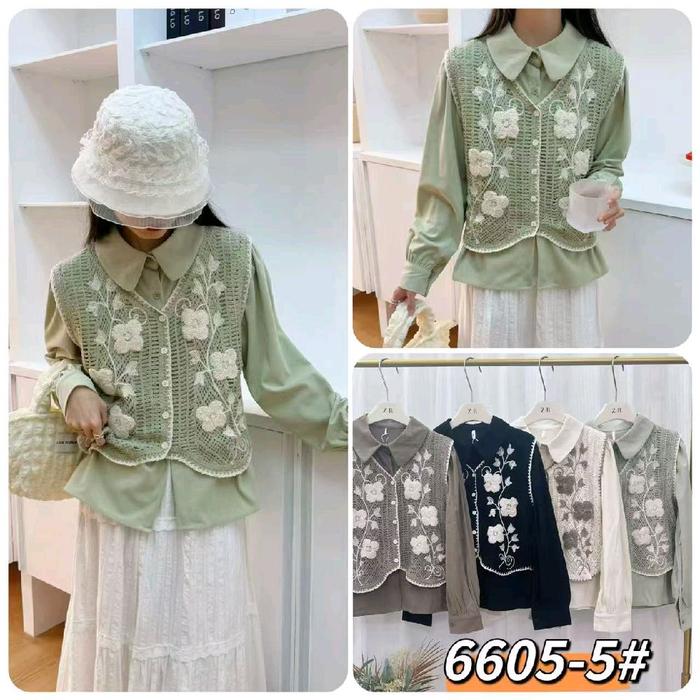 Blus rompi import rajut kedorai