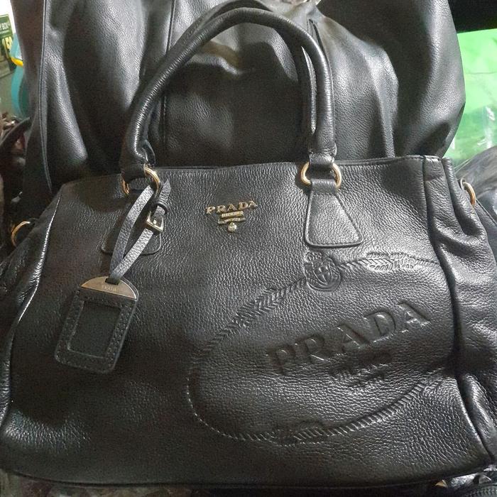 Tas wanita brand prada tas kulit sapi asli