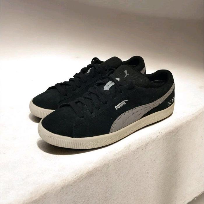 Puma Gore-Tex Black-Steeple Grey Suede Shoes Original