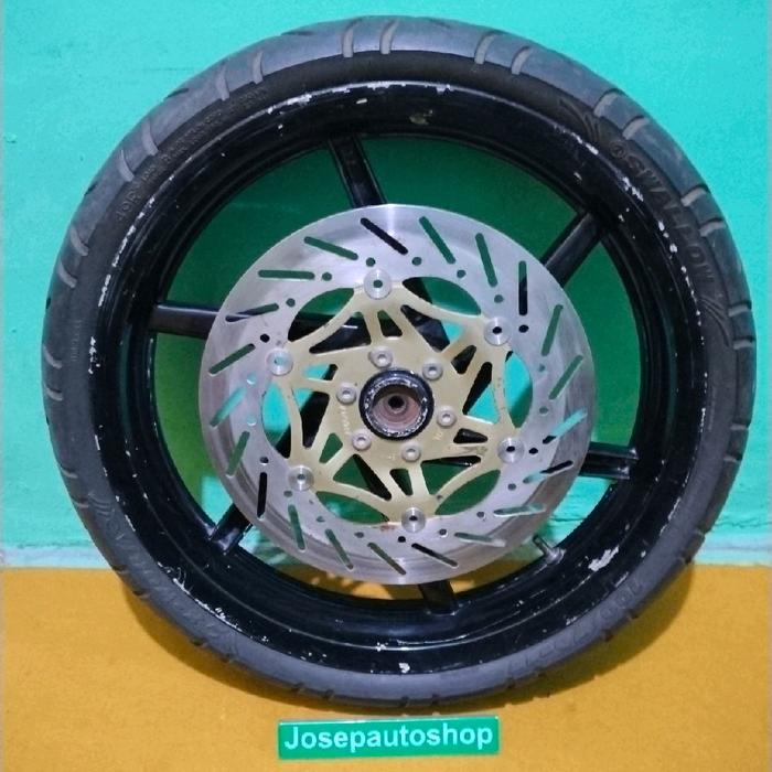 Velg racing honda tiger 2000 old tapak lebar ring 17 plus ban tubeless swallow 100/70-17 plus disk c