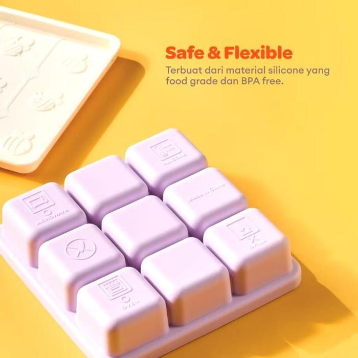 Little Dimple Silly Freeze / Cetakan Kaldu Mpasi Anak Bayi / Tempat Kaldu Mpasi Silicone / Tempat Pe