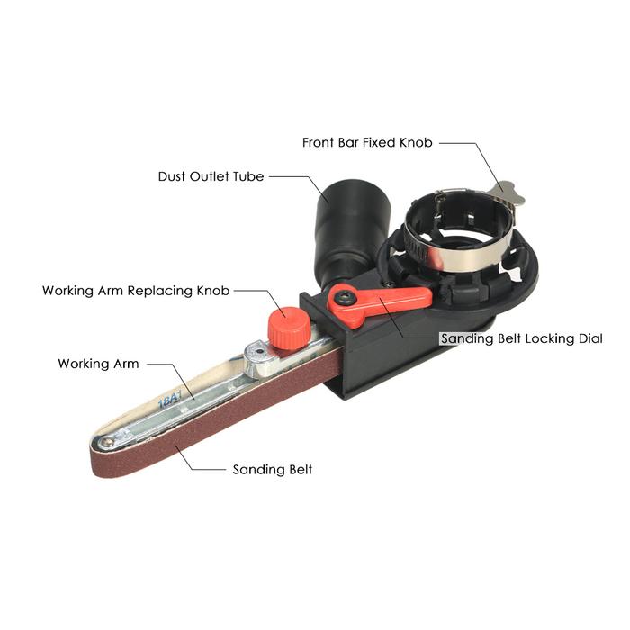 Multifunction Mini DIY Sander Sanding Belt Adapter Bandfile Belt