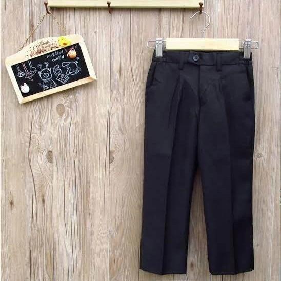 Celana Formal Anak Laki-Laki - Hitam, 11/12