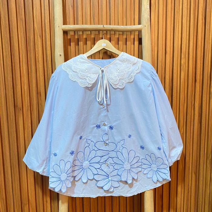 Eleganza Bloush - Motif Bunga Renda Mute Mutiara