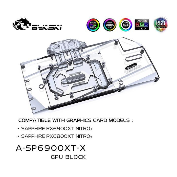 Bykski 6900Xt 6800Xt For Radeon Rx 6800/6900 Xt Nitro+, Gpu