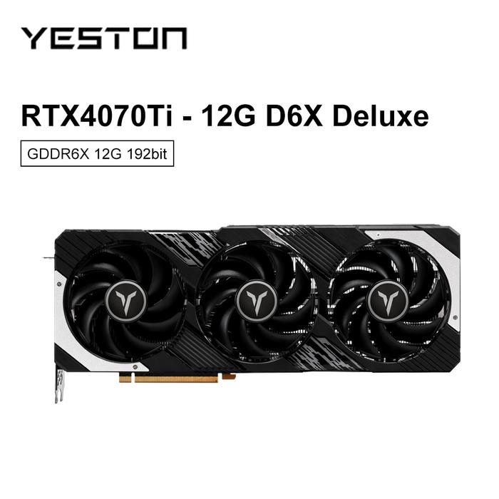 YESTON RTX4070TI-12G D6X HA Kartu Grafis Baru Rtx 4070 Ti 12GB 192Bit