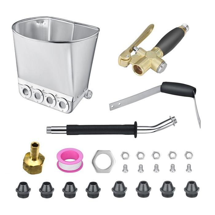 Wall Mortar Sprayer Wall Stucco Shovel Hopper Ladle Cement Mortar
