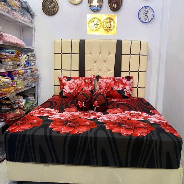 Sprei Exclusive mewah botak ukuran 180x200x30 cm