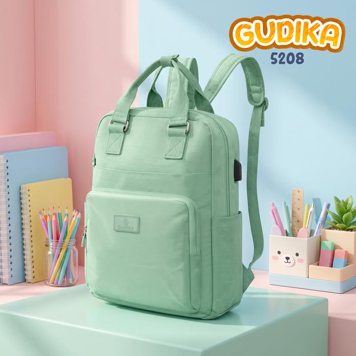 GUDIKA 5208 Tas Ransel Laptop Wanita Original | High Quality | Stylish & Fungsional