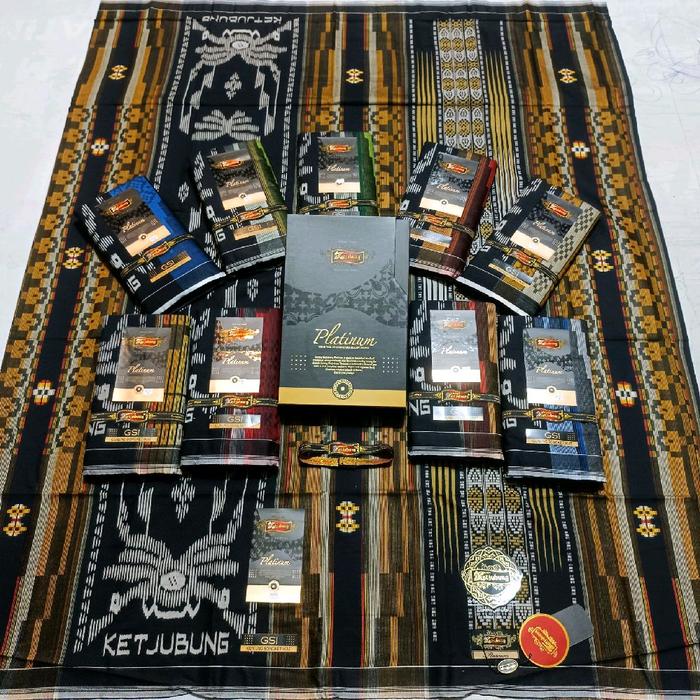 Sarung Ketjubung platinum Ketjubung songket Ketjubung full songket Ketjubung hitam