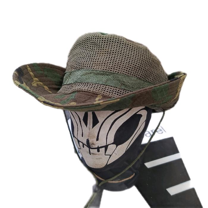 TOPI RIMBA JUNGLE HAT MANCING CAMO RIPSTOP
