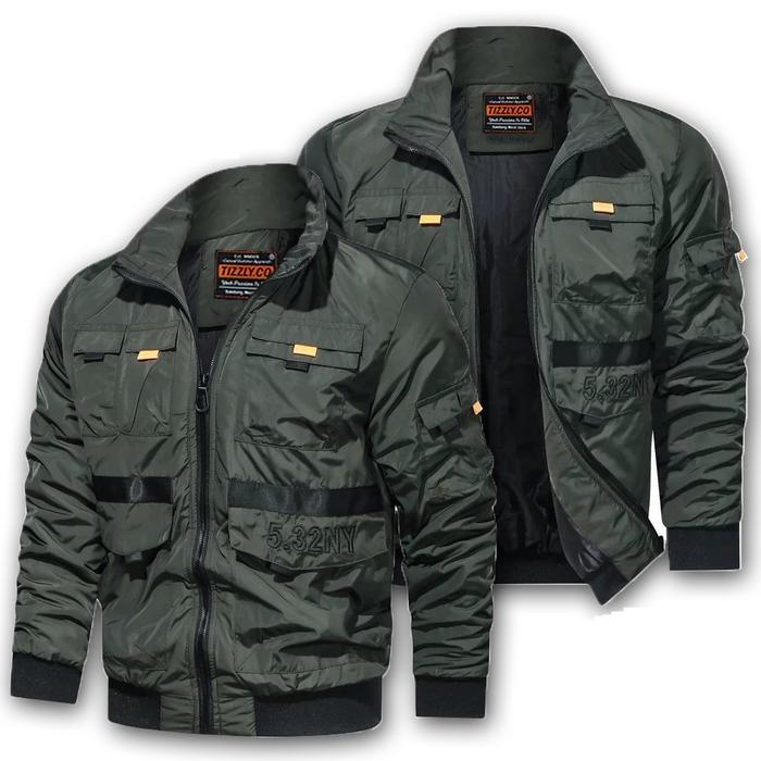 Tizzly - Harrington Pilot | Bomber Jaket Keren Lembut Tebal Pria Nyaman Distro Fit Panjang Branded W