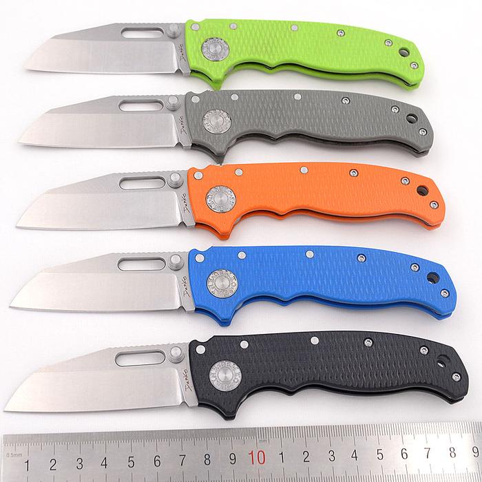 JUFULE New Ad20.5 Shark G10 Handle Steel Bearing Mark AUS10A Folding