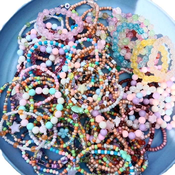 Paket usaha Gelang manik manik anak Gelang manik korea gelang anak manik korea murah paket usaha gel