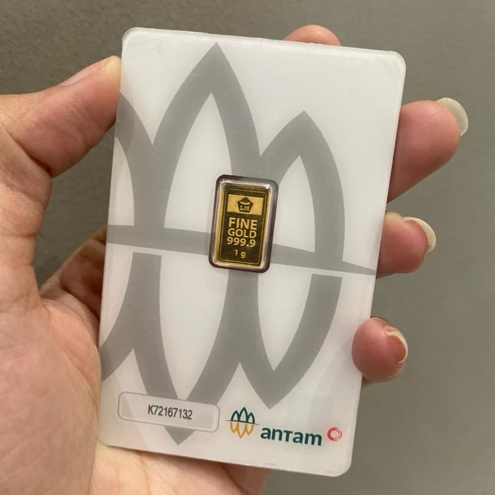 Emas Batangan Press Merek Antam 1gr (Red CertiEye)