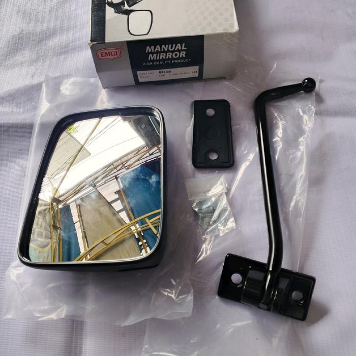 Kaca Spion Mitshubishi L300 / L 300 + Setang Panjang Kiri (LH) Merk EMGI