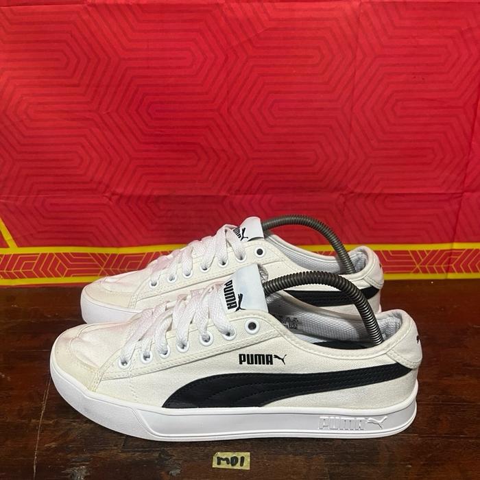 Sepatu second ori puma smash v2 vulc canvas size 41