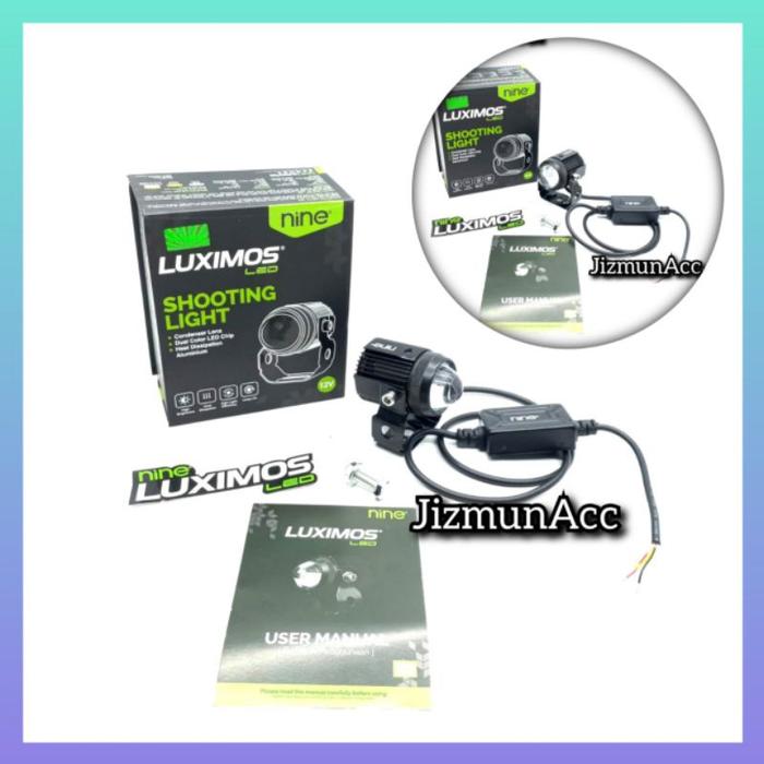 Lampu D2 LASER NINE LUXIMOS R2 Shooting Light Putih Kuning