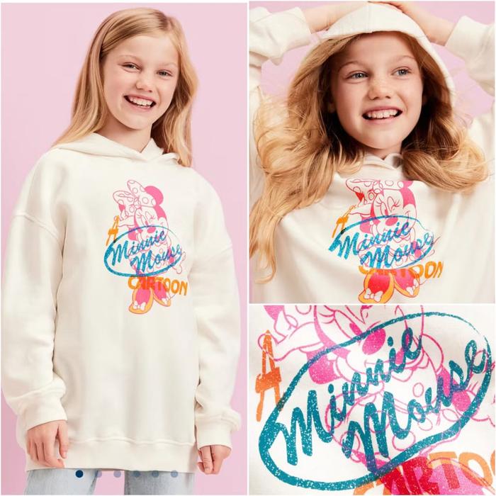 [Orgnl] OLDN4VY Sweater Hoodie Anak Perempuan Usia 5 Tahun Minnie Mouse  Branded 100% Original - Bar