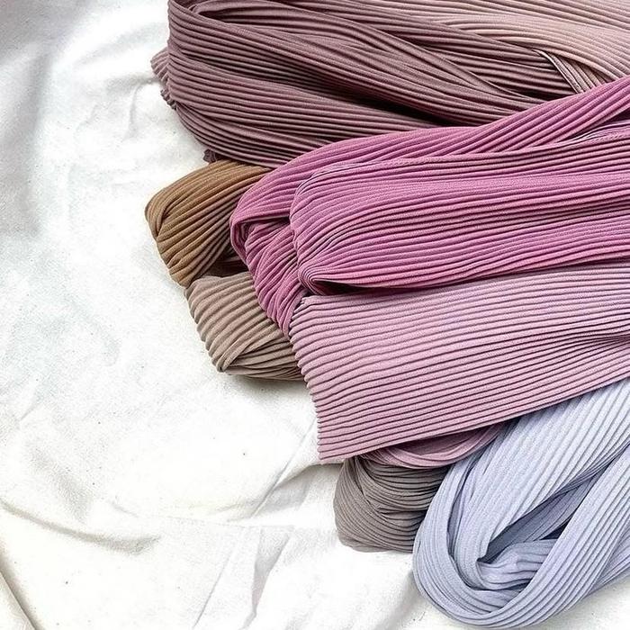 Hijab pashmina plisket kerudung Pashmina plisket