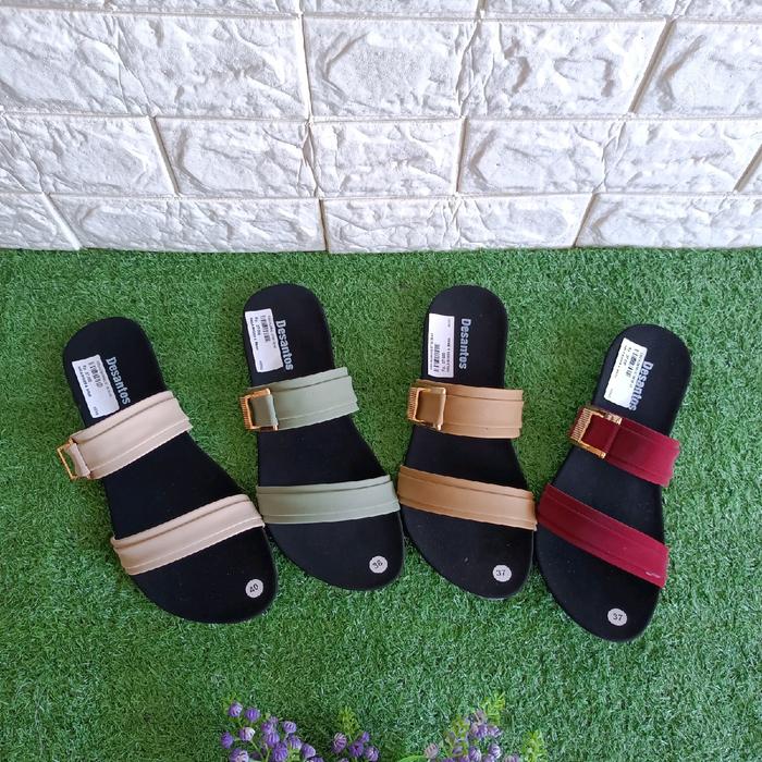 Sandal Selop Mewah Desantos. Sandal Treplek Kekinian Cantik