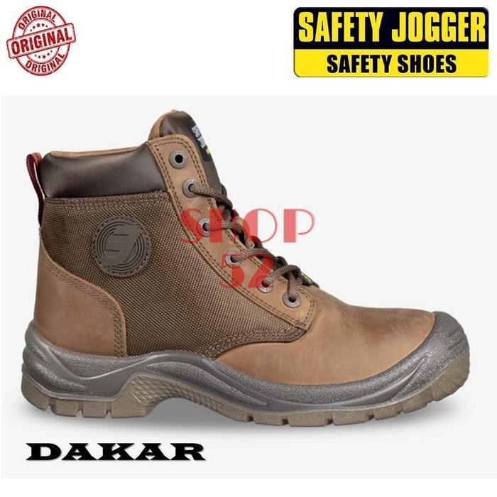 SEPATU SAFETY JOGER DAKAR S3 DAKAR BLACK / BROWN ORIGINAL