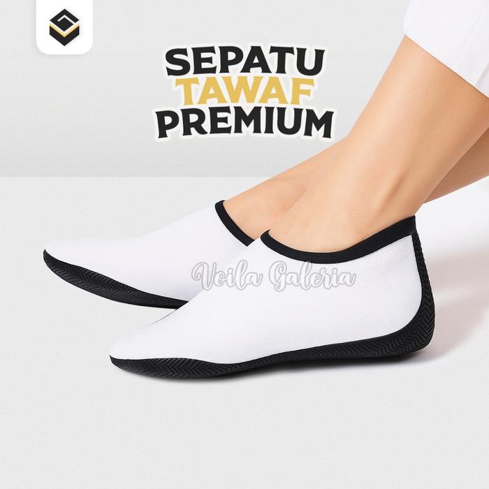 Sepatu Kaos Kaki Khuf Tawaf Sai Haji Umroh Anti Slip Alas Karet Rubber Pria Wanita Berkualitas