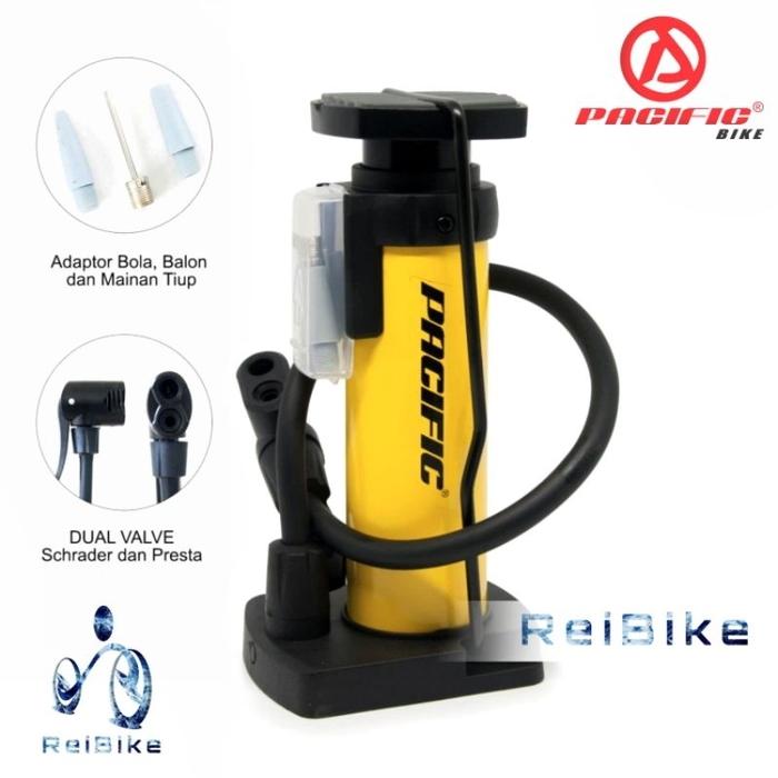 Pompa injak motor & sepeda pacific alloy multifungsi