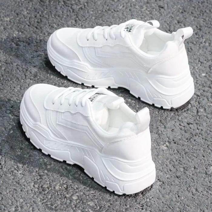 RK Collection Sepatu Sneakers Wanita Korea COEK SW-48 - Full Putih, 37