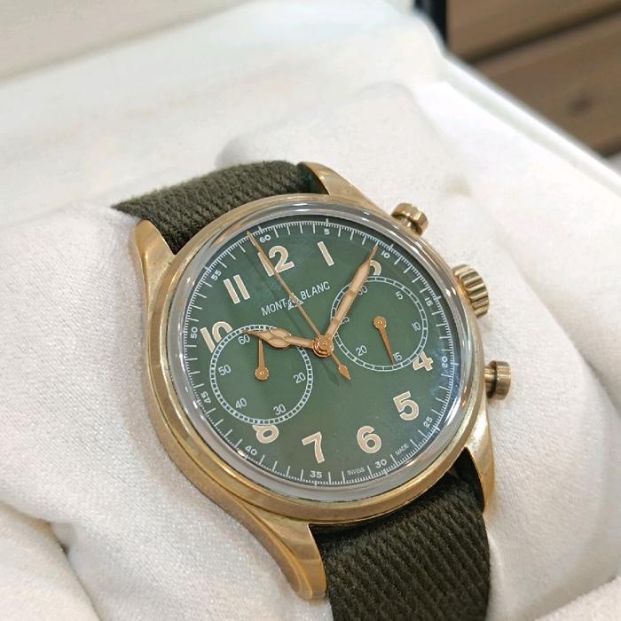 jam tangan pria mont blanc bronze limited edition