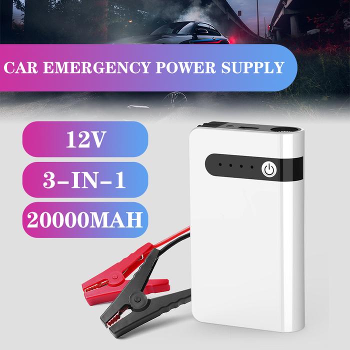 20000mAh 12V Portable 8000mAh Car Jump Starter Emergency Battery