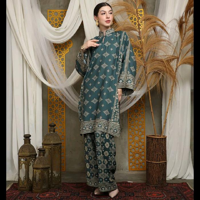 Setelan Hijau - Baju Setelan Green - One Set Hijau - Setcel Wanita - Setelan Premium - Setelan Celan