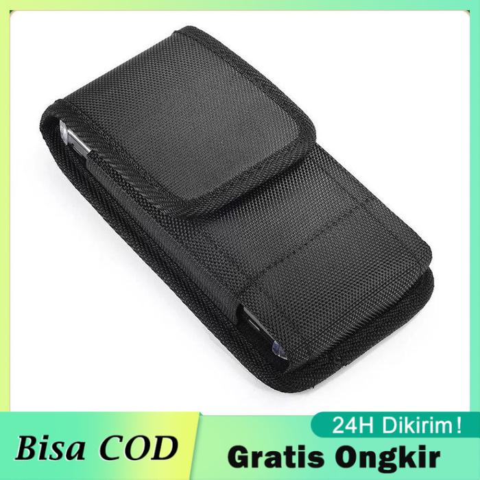 SARUNG HP Pinggang Dompet Tas Pinggang Klip Jepit 5 - 6,5 Inch Vertikal (5 - 7 Inch) Case HP