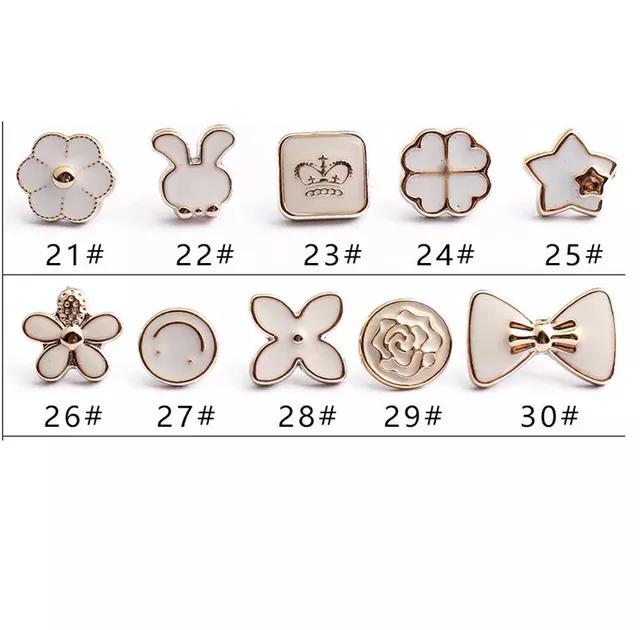 Button Brooch Prevent Accidental Exposure Buttons Brooch Pins Badge
