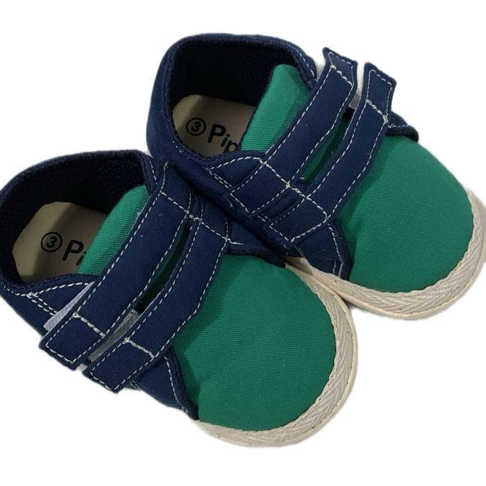 PIPINIKO - SEPATU ANAK COWO- BAYI BARU MENETAS - GREEN NAVY