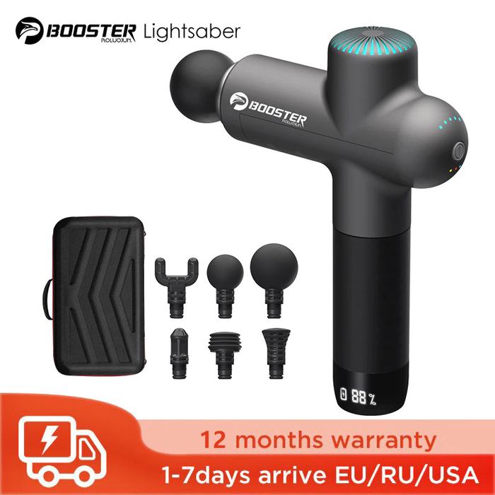Booster Massage Gun Electric Neck Massager Smart Hit Fascia Gun for
