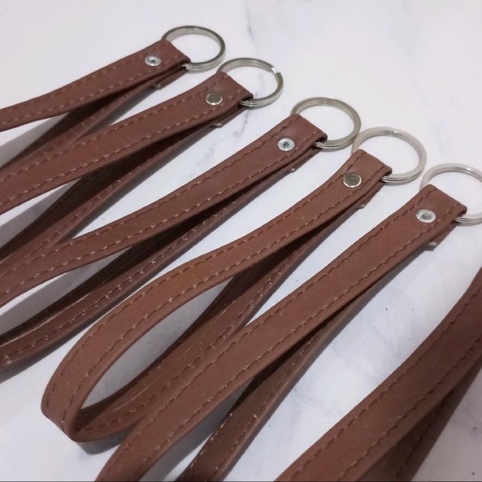 Tali Strap Kulit Sapi Asli / Tali Tas Clutch Handbag / Gantungan Kunci Kulit Sapi Asli