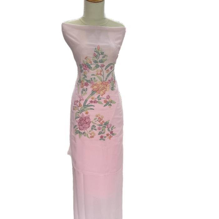Bahan baju stelan sulam bayang
